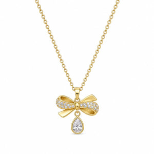 Golden Seraphina Bow Drop Pendant product image 1
