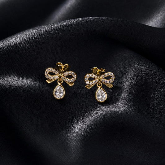 Golden Seraphina Bow Earrings product image 2