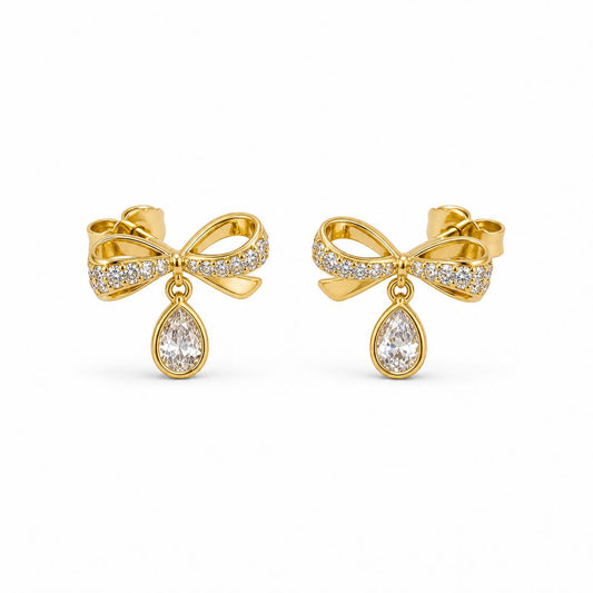 Golden Seraphina Bow Earrings product image 1