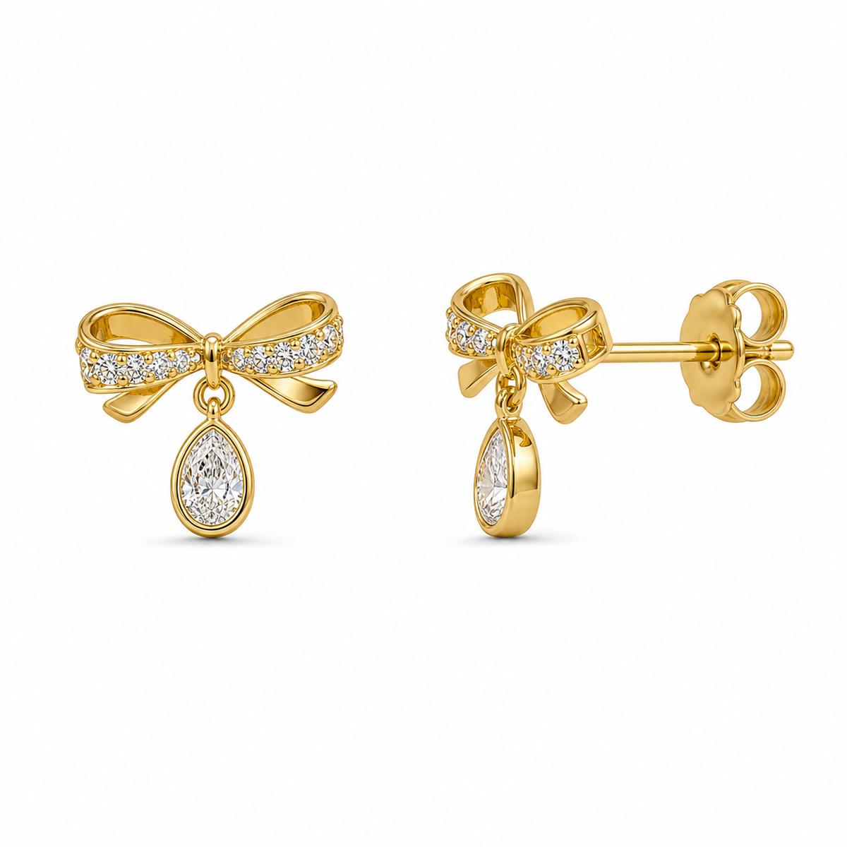 Golden Seraphina Bow Earrings product image 3