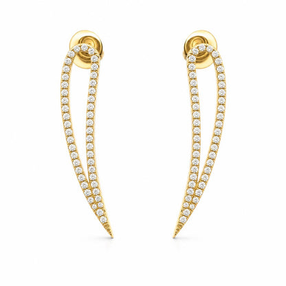 Golden Seraphina Curve Earrings product image 1