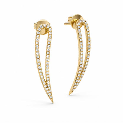 Golden Seraphina Curve Earrings product image 2