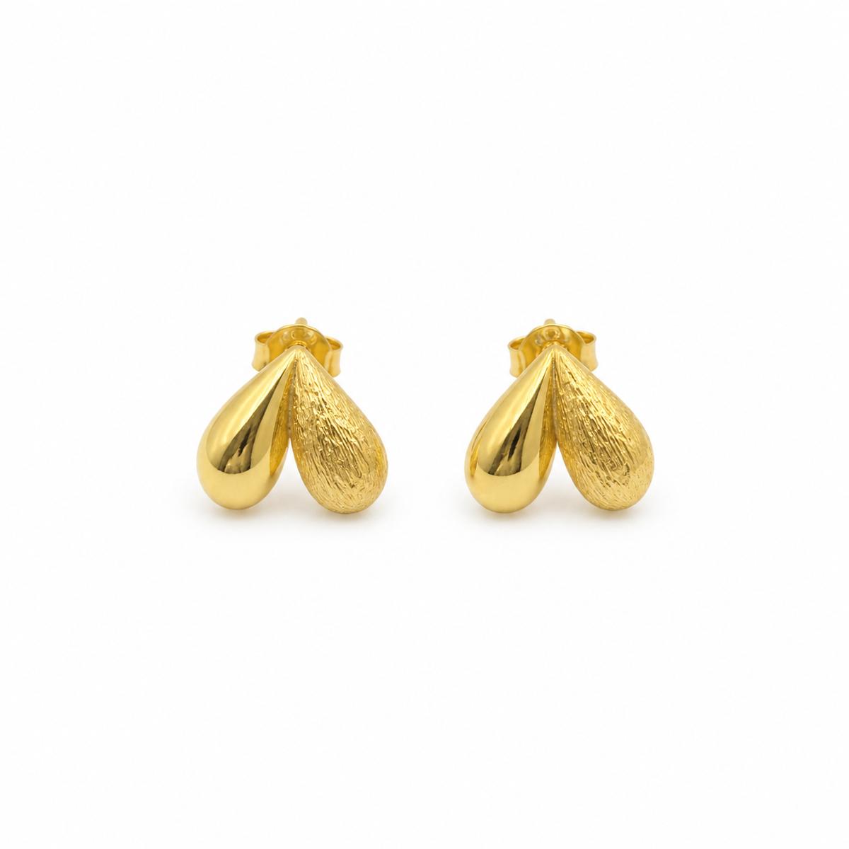 Golden Seraphina Twin Leaf Earrings product image 1