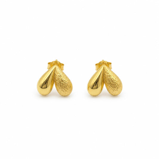 Golden Seraphina Twin Leaf Earrings product image 1
