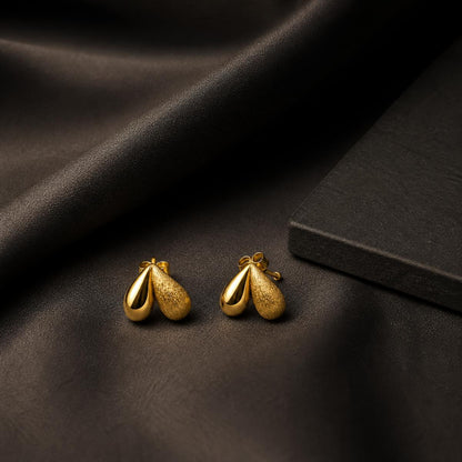 Golden Seraphina Twin Leaf Earrings product image 2