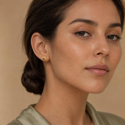 Golden Seraphina Twin Leaf Earrings product image 4