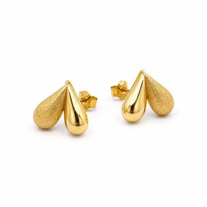 Golden Seraphina Twin Leaf Earrings product image 6