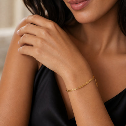 Golden Serena Coil Bracelet product image 5
