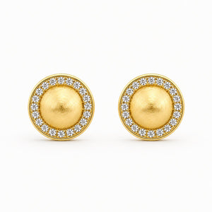 Golden Solara Halo Earrings product image 1