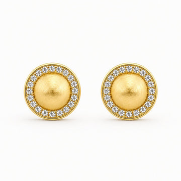 Golden Solara Halo Earrings product image 1