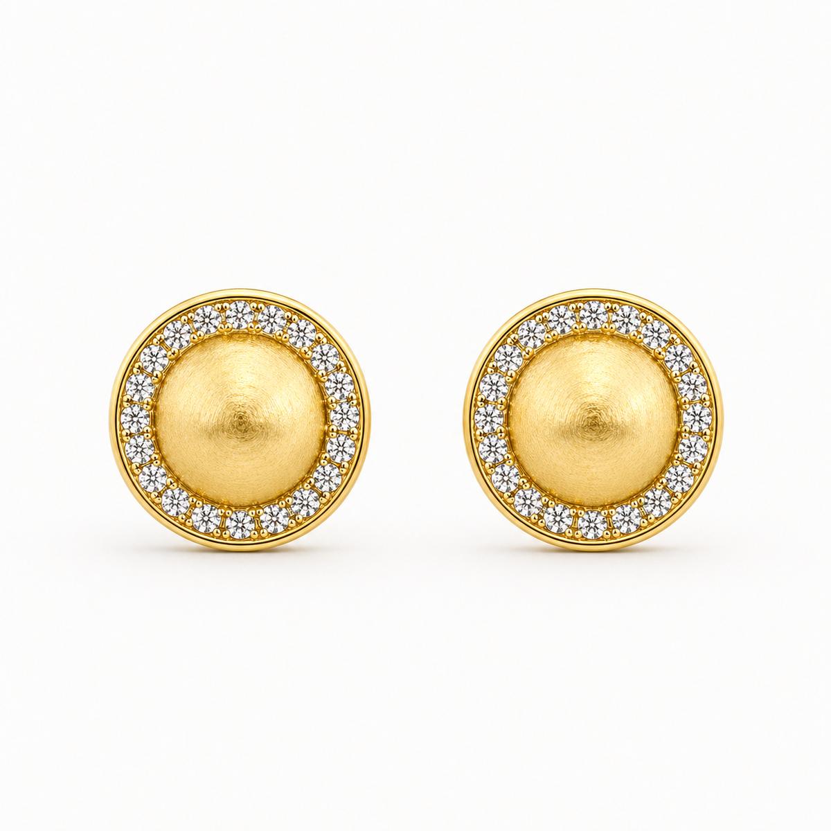 Golden Solara Halo Earrings product image 1