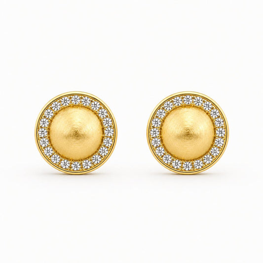 Golden Solara Halo Earrings product image 1