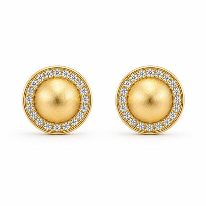 Golden Solara Halo Earrings product image 2