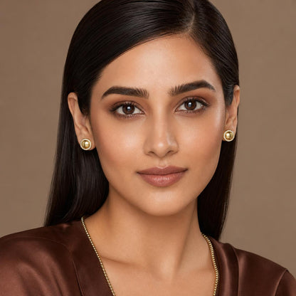Golden Solara Halo Earrings product image 16