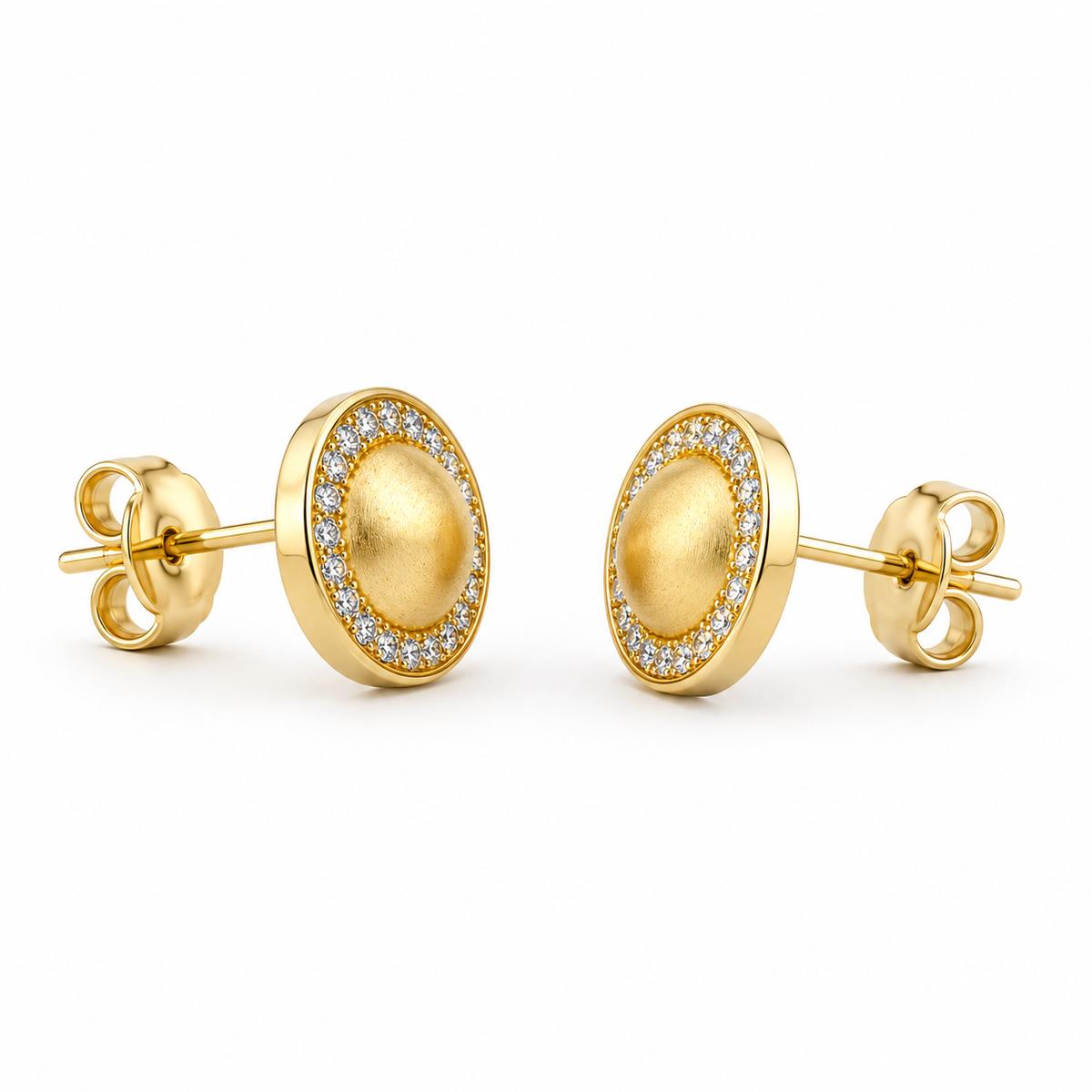 Golden Solara Halo Earrings product image 5