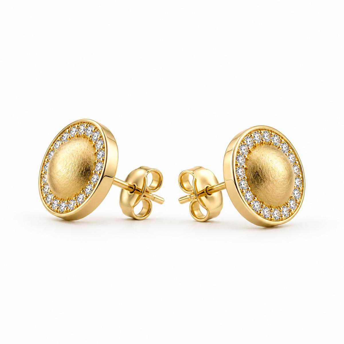 Golden Solara Halo Earrings product image 6
