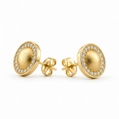Golden Solara Halo Earrings product image 6