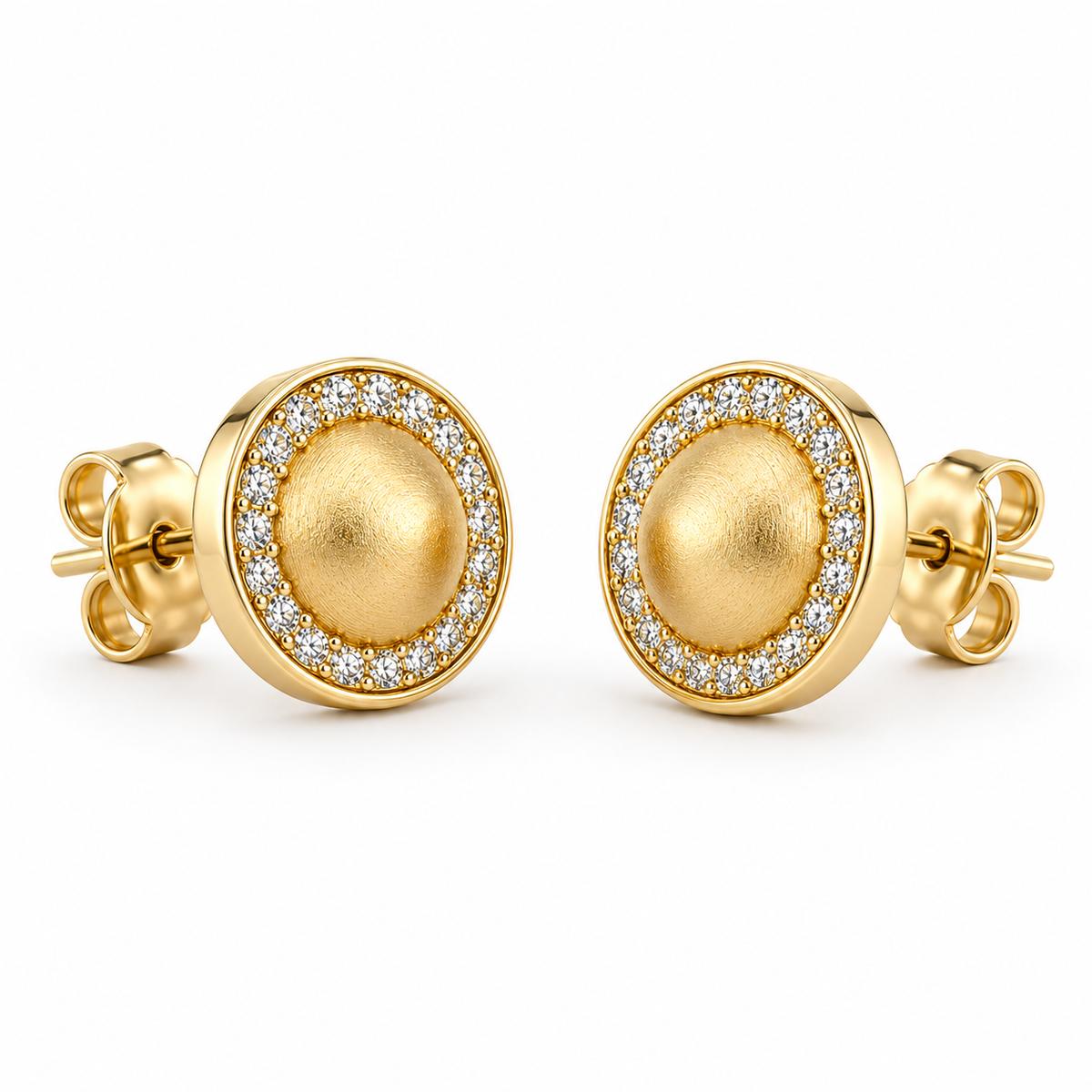 Golden Solara Halo Earrings product image 4