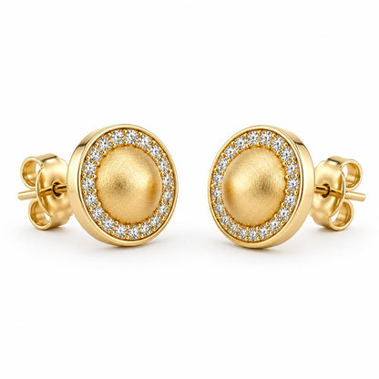 Golden Solara Halo Earrings product image 4