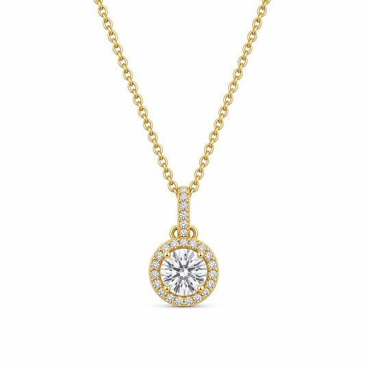 Golden Solara Halo Pendant product image 1