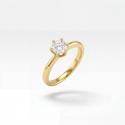 Golden Solitaire Shine Ring product image 1