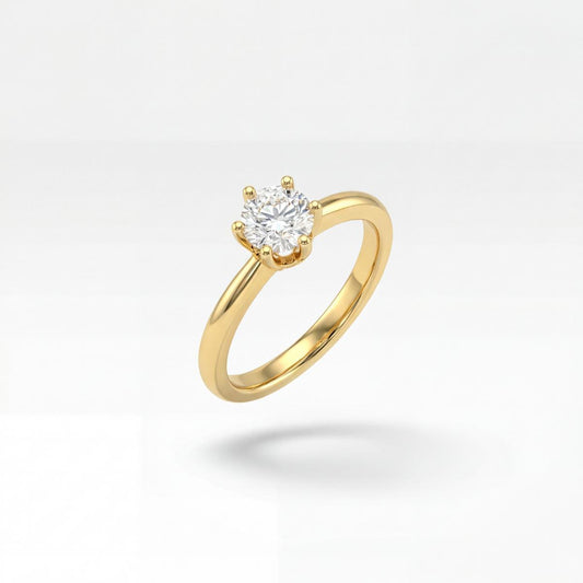 Golden Solitaire Shine Ring product image 1