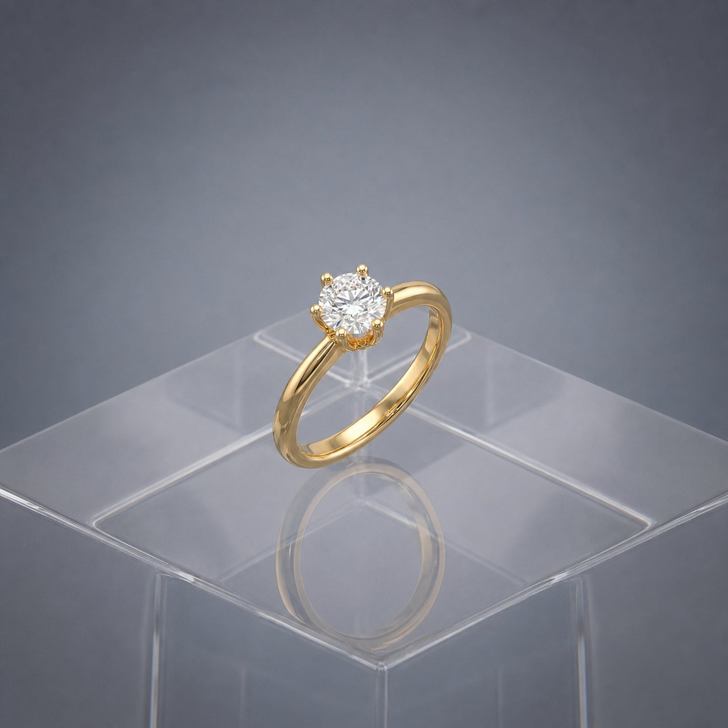 Golden Solitaire Shine Ring product image 4
