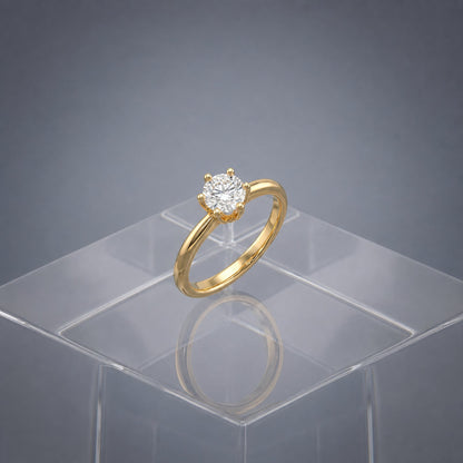 Golden Solitaire Shine Ring product image 4