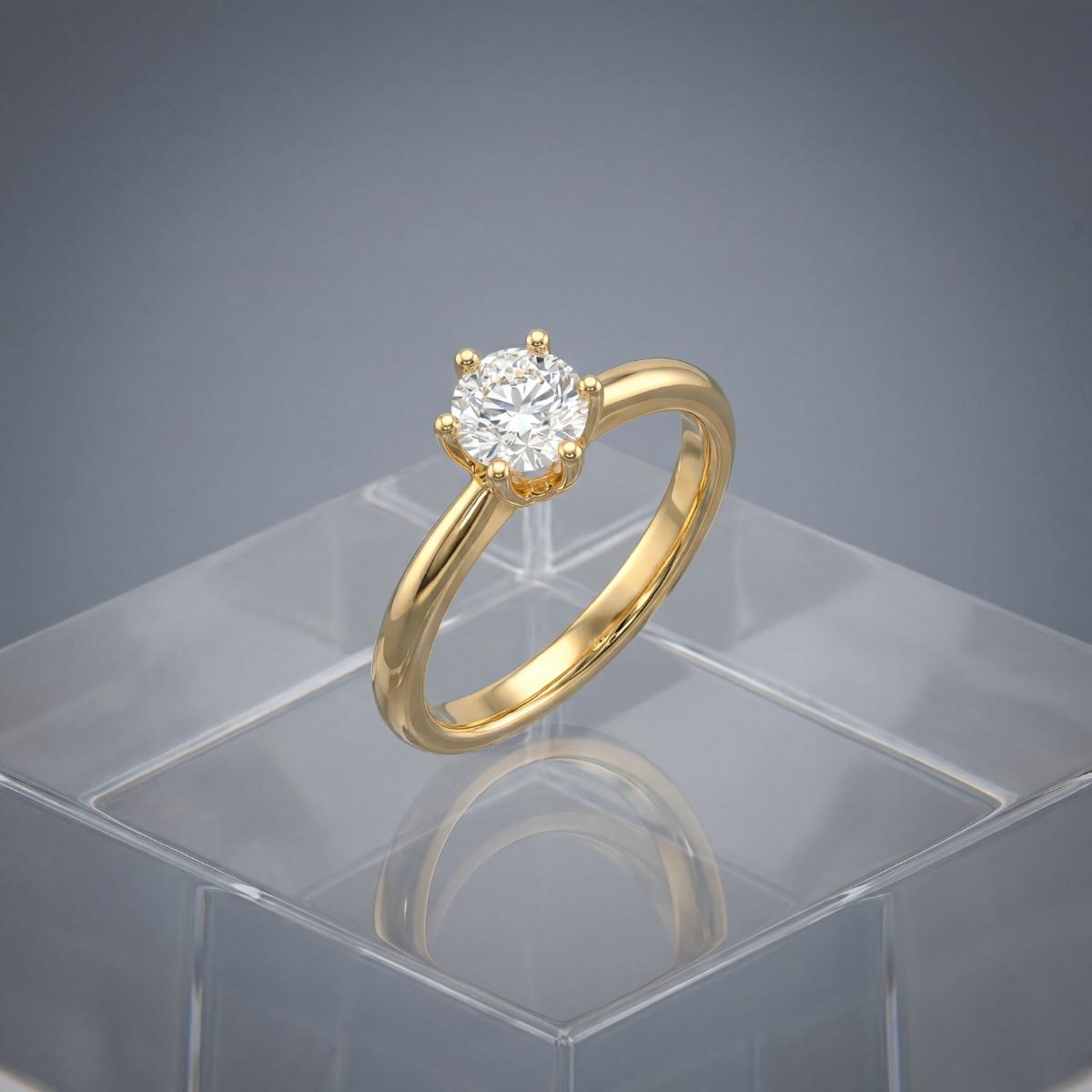 Golden Solitaire Shine Ring product image 3