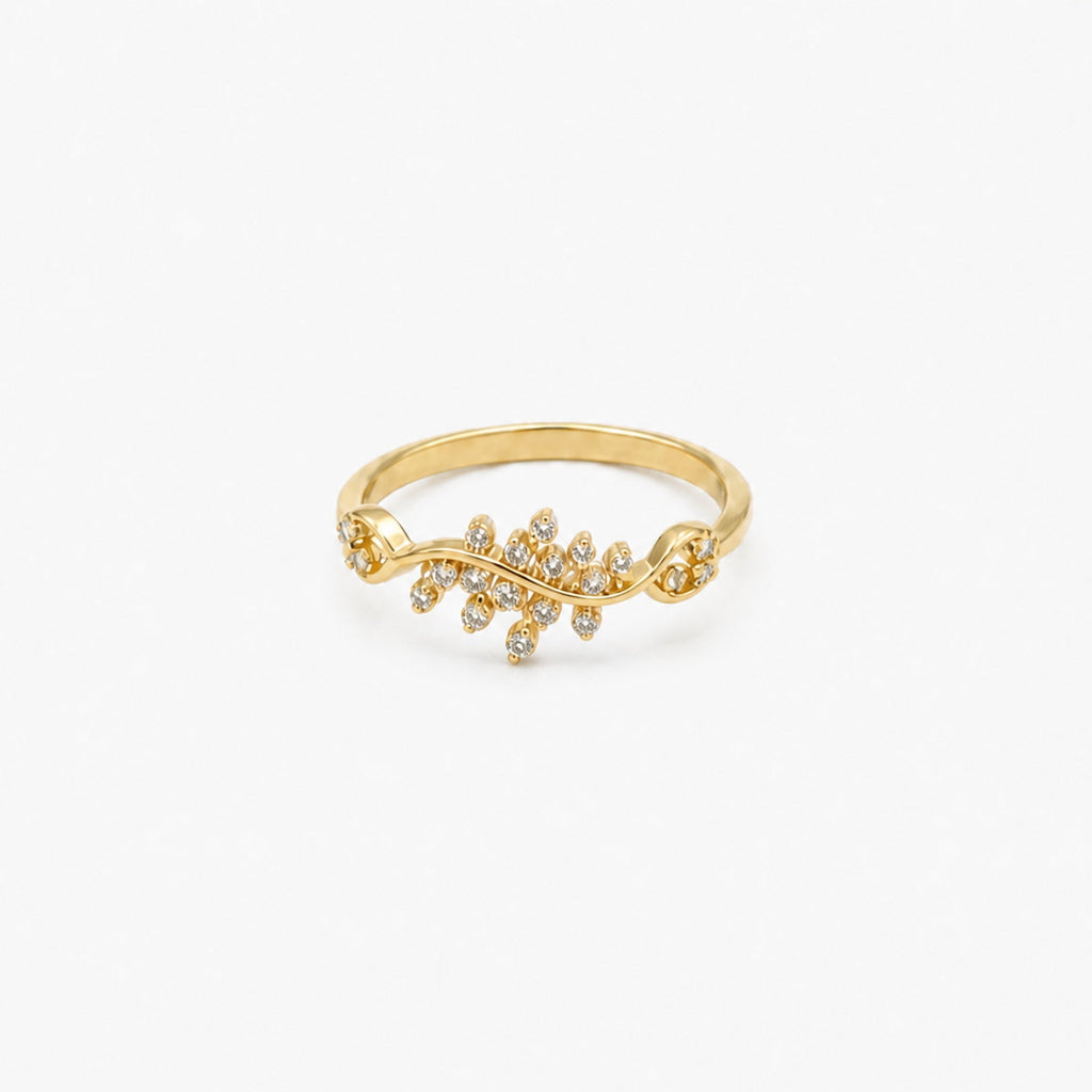 Golden Sparkling Vine Ring product image 1