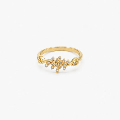 Golden Sparkling Vine Ring product image 1
