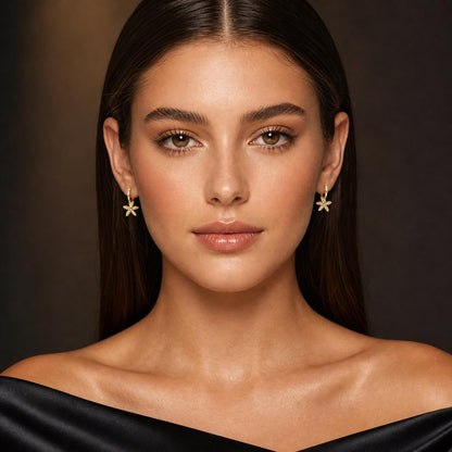 Golden Tara Star Bloom Earrings product image 8