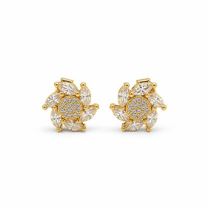 Golden Tara Sunburst Bloom Earrings product image 1