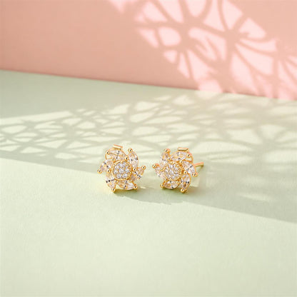 Golden Tara Sunburst Bloom Earrings product image 4