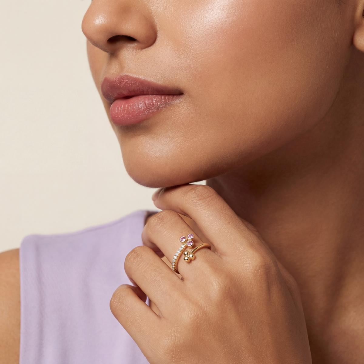 Golden Adjustable Trinity Ring product image 7