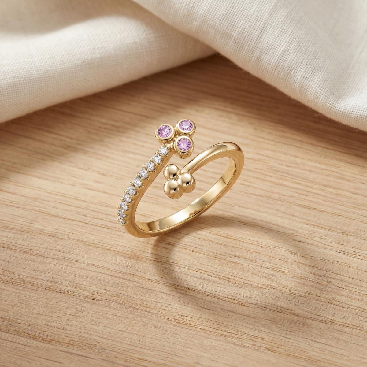 Golden Adjustable Trinity Ring product image 5