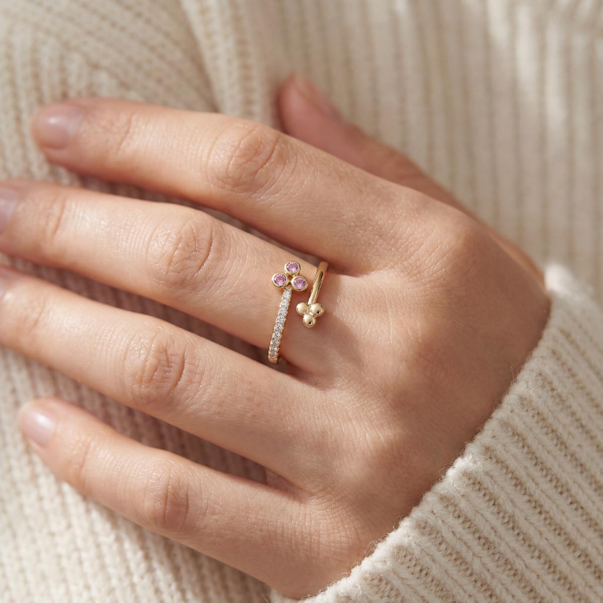 Golden Adjustable Trinity Ring product image 6
