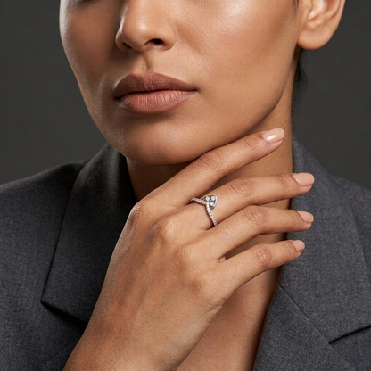 Silver Adjustable Amoura Ring