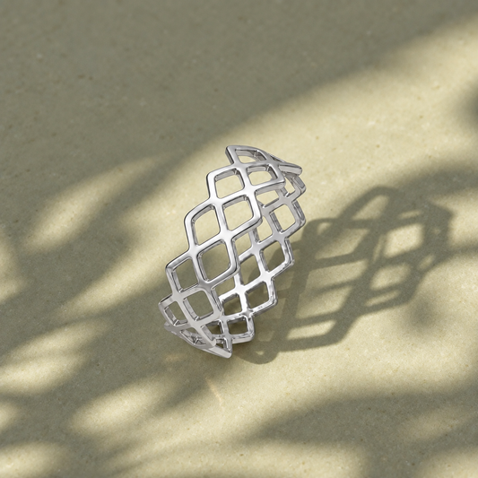 Silver Mesh Ring