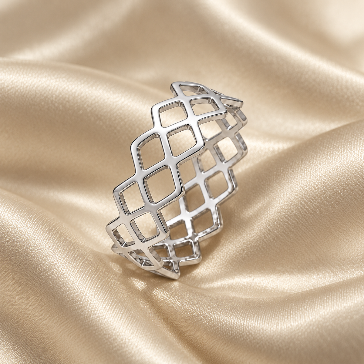 Silver Mesh Ring