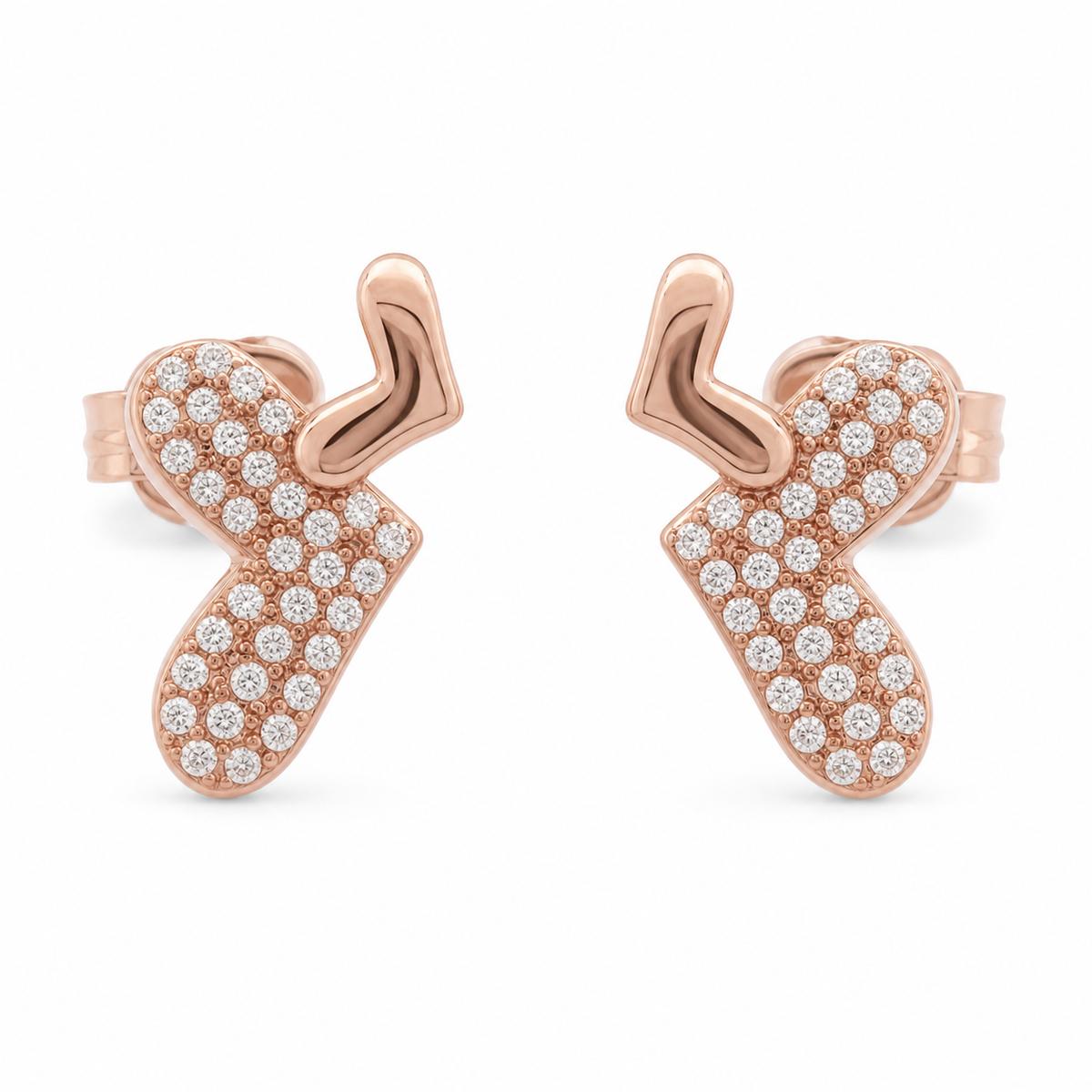 Rose Gold Aira Elephant Earrings product image 1