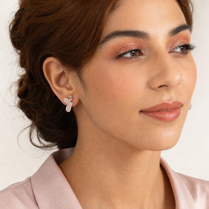Rose Gold Aira Elephant Earrings product image 7