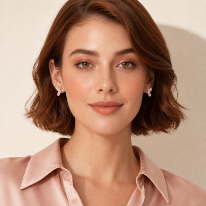 Rose Gold Aira Elephant Earrings product image 8