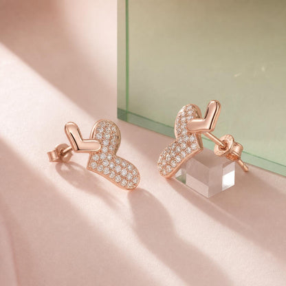 Rose Gold Aira Elephant Earrings product image 5