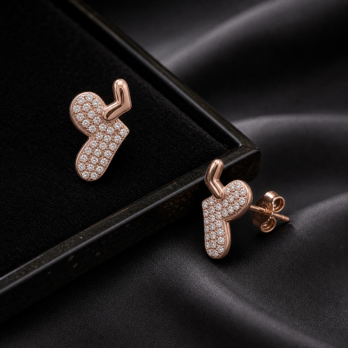 Rose Gold Aira Elephant Earrings product image 6