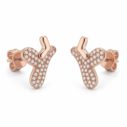 Rose Gold Aira Elephant Earrings product image 2