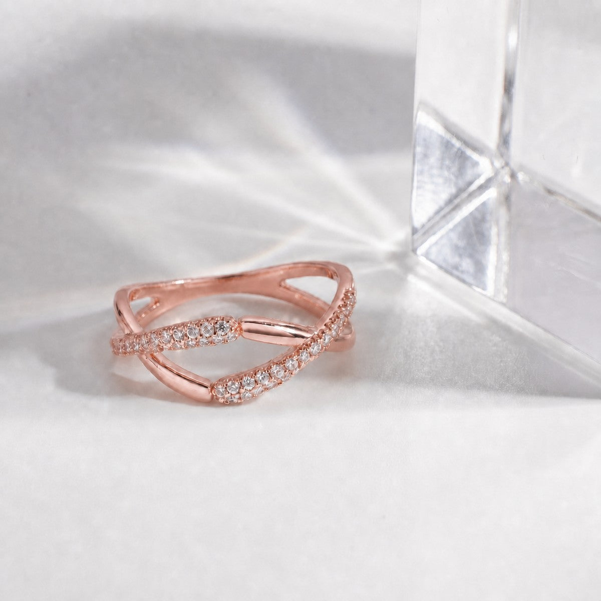 Rose Gold Adjustable Arc Ring product image 3