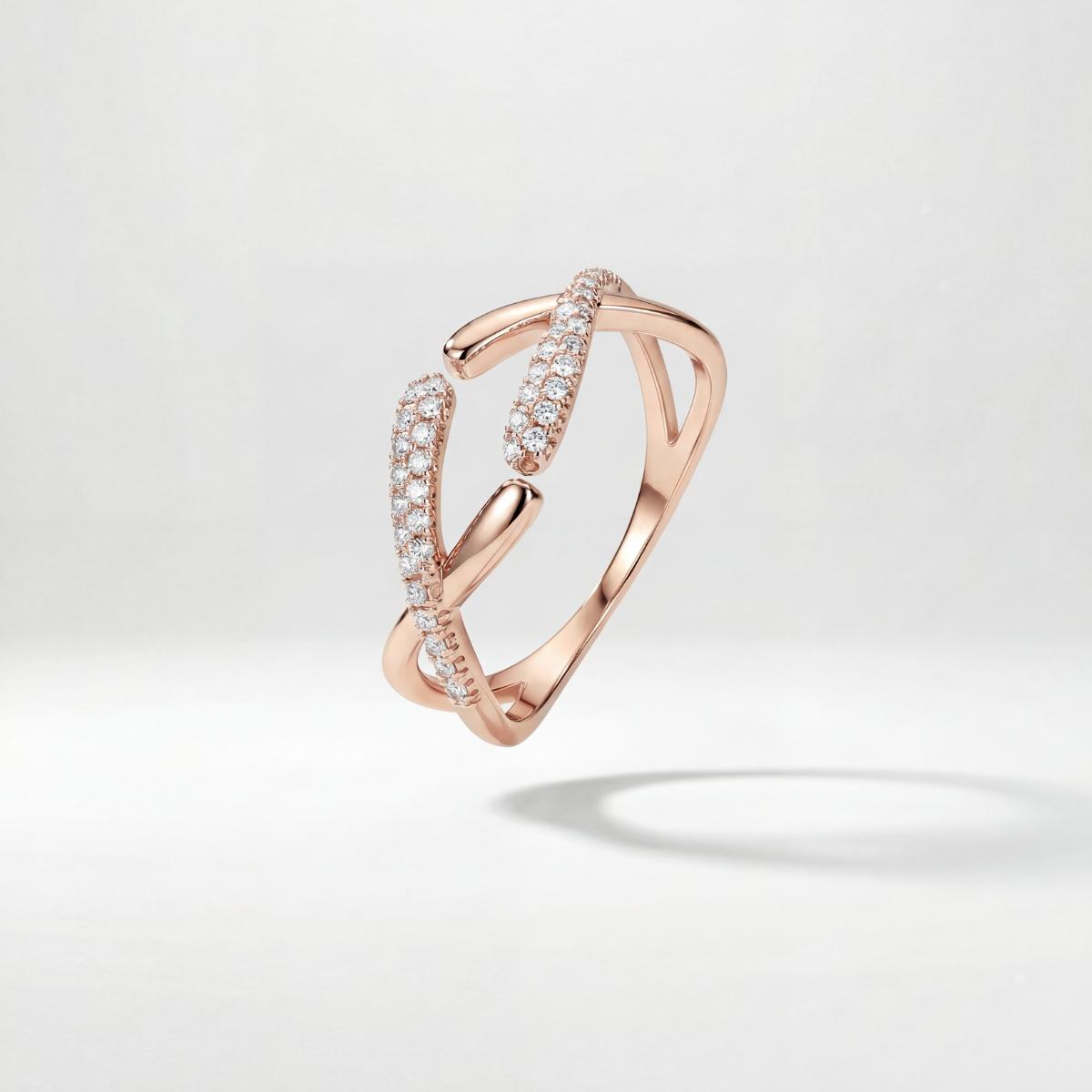 Rose Gold Adjustable Arc Ring product image 1