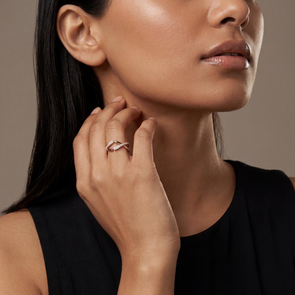 Rose Gold Adjustable Arc Ring product image 5