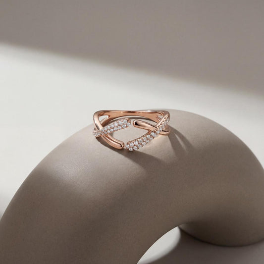 Rose Gold Adjustable Arc Ring product image 2